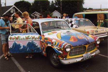 The lovely Gaia Swan her entry,The Black Rock Taxi.