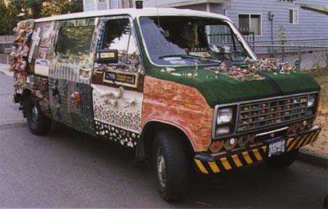 Ken is a  great guy. He also brought his friend Mandad along, Mandad is also quite the artist. If you run into him ask to see his coat made of glass, it's wild!