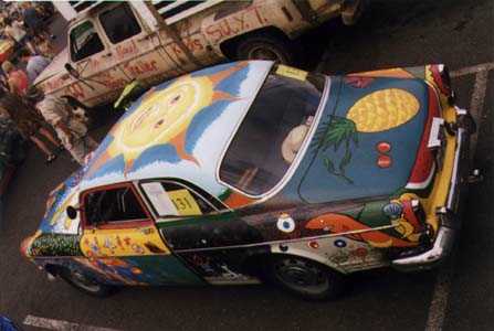 top view of Gaia's Black Rock Taxi.