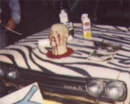 A decorated hood or is that bonnet